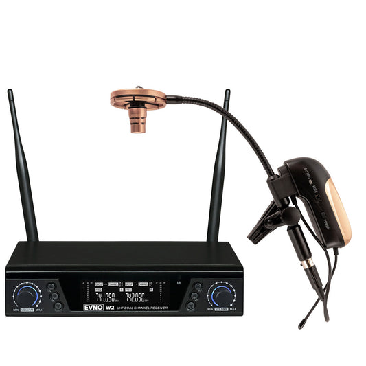 Evno TBX-W2 Dual Wireless Trombone Microphone (Complete Wireless System)