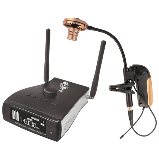 Evno TPX1-Air Compact Wireless Trumpet Microphone - Bell Mounted (Complete Wireless System)