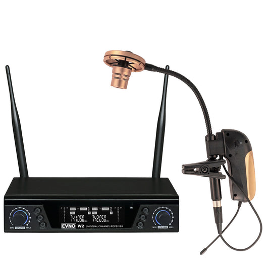 Evno TPX1-W2 Dual Wireless Trumpet Microphone (Complete Wireless System)