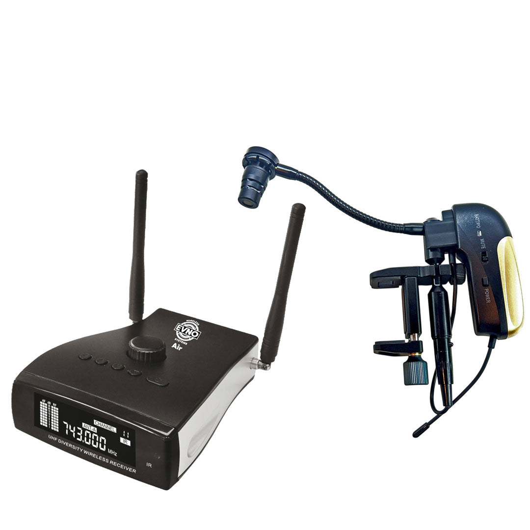 Evno VLX-Air Compact Violin Microphone (Complete Wireless System)