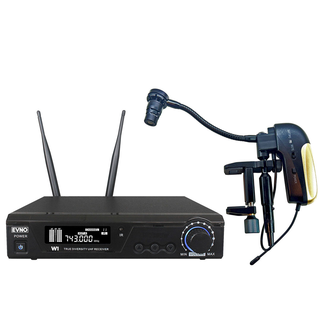 Evno VLX-W1 Wireless Violin Microphone (Complete Wireless System)